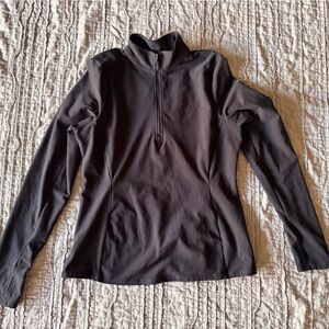 ALO Yoga Black Zip-Up Top